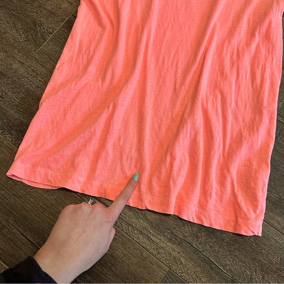 J. Crew Pink Womens Size XL Basic Casual Short Sleeved Top Vneck - Picture 3 of 6